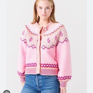 LOVESHACKFANCY
Women's Honeypie Boyfriend Cardigan
